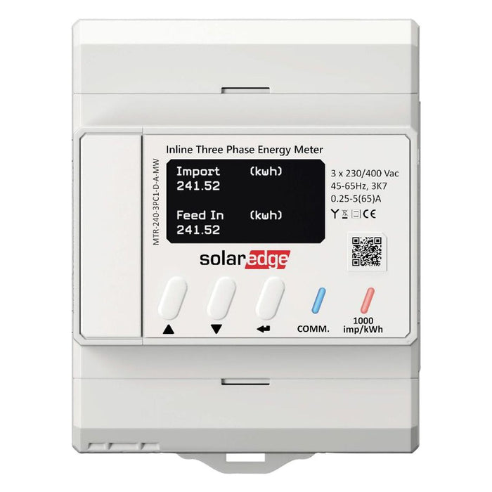 SolarEdge Inline Energy Meter 1PH/3PH 230/400V 65A MTR-240-3PC1-D-A-MW - 0% MwSt.