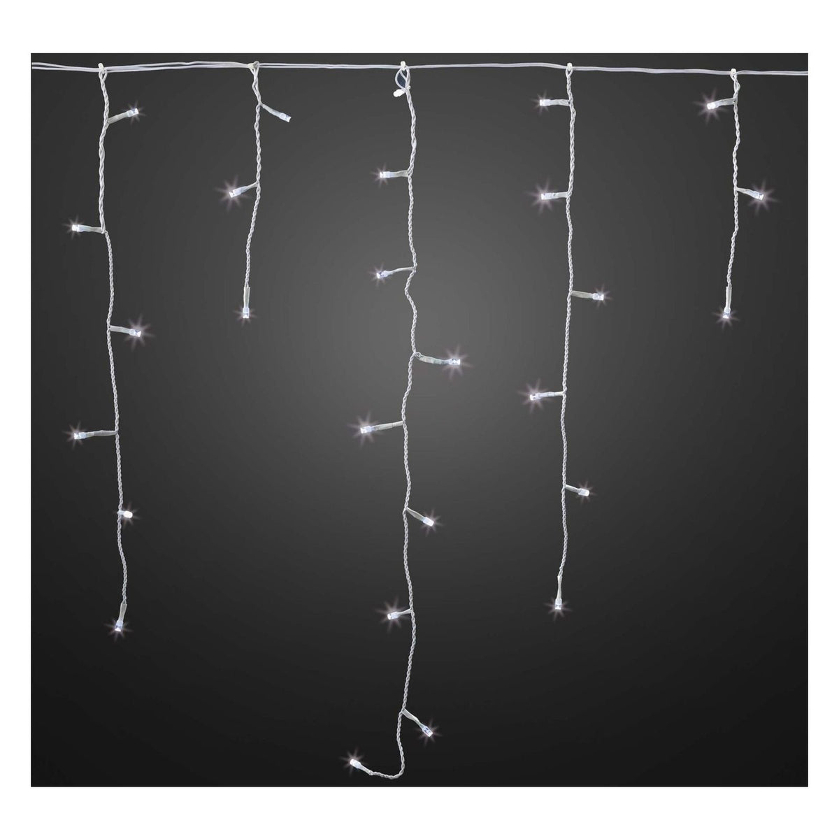 Produktbild LED-Lichtervorhang - Hellum LED-App Eislichtvorhang warm-weiß 578256