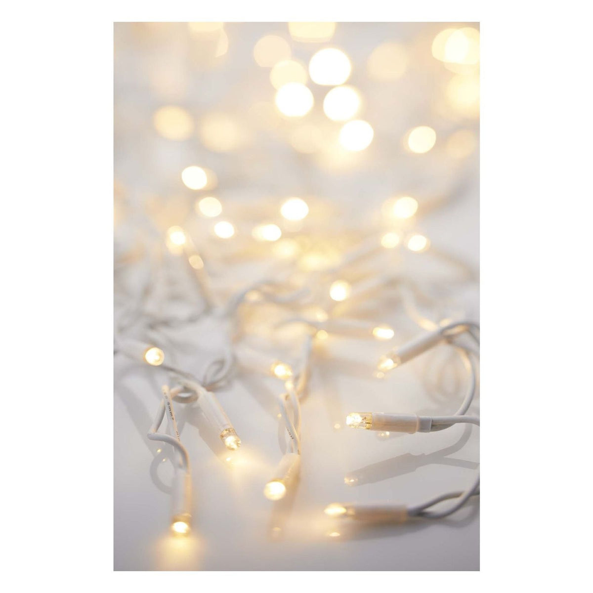 Produktbild LED-Lichtervorhang - Hellum LED-Vorhang 1,5x2m ww verlängerbar weiß 555424