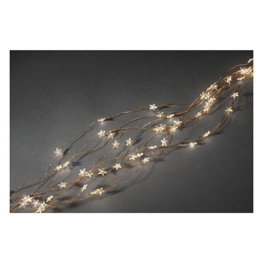 Produktbild LED-Lichterkette - Konstsmide 6371-160 LED-Lametta Sterne Transparent