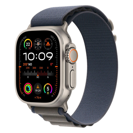 Produktbild Smartwatch - Apple Watch Ultra 2 49mm GPS + 4G Titangehäuse Alpine Loop Blau Gr. M