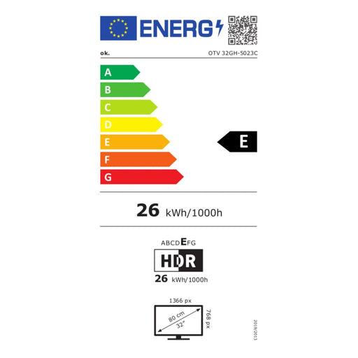 Produktbild LED-Fernseher - OK OTV 32GH-5023C 32 Zoll LED-TV HD-ready