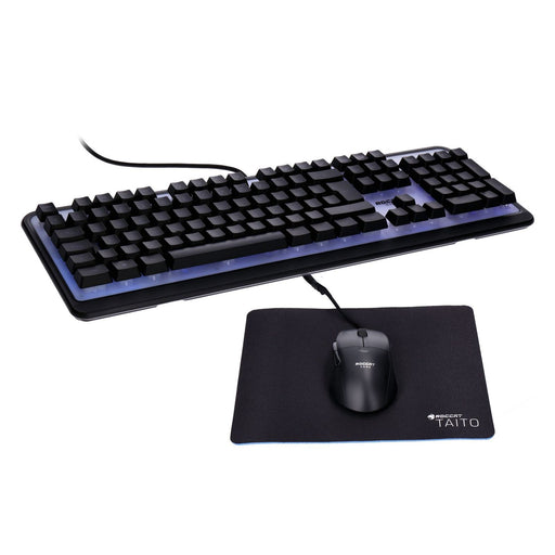 Produktbild Gaming-Tastatur - Roccat RGB Gaming Pack Gen2 Magma Gaming-Tastatur Kone Pro Gaming-Mouse Taito Mousepad