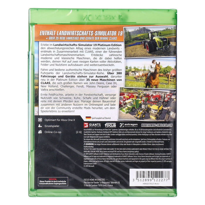 Landwirtschafts-Simulator 19 Platinum Edition Xbox One