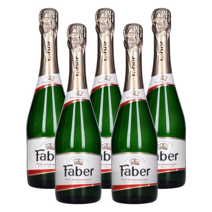 Faber Sekt Sekt halbtrocken 5 x 0,75 L