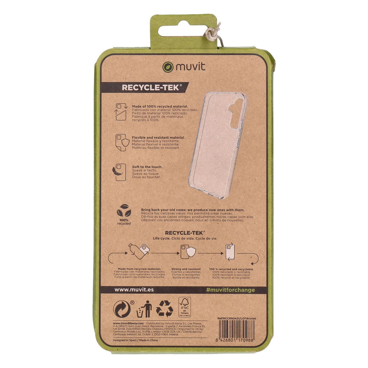 Produktbild Smartphone-Hülle - Muvit Samsung Galaxy A54 5G Silicon Case Transparent