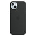 Apple iPhone 15 Plus Silikon Case schwarz mit Magsafe