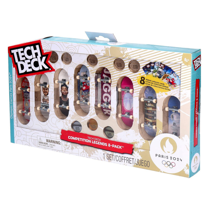 Tech Deck Competition Legends 8-Pack Set mit 8 authentischen Fingerboards