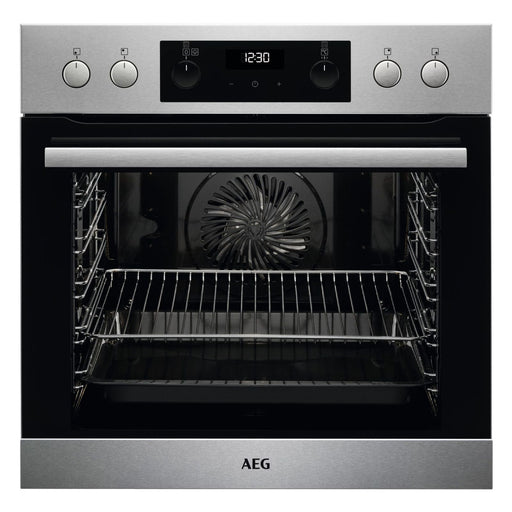 Produktbild Einbaubackofen - AEG EEB355020M 71 l Edelstahl Einbauherd schwarz