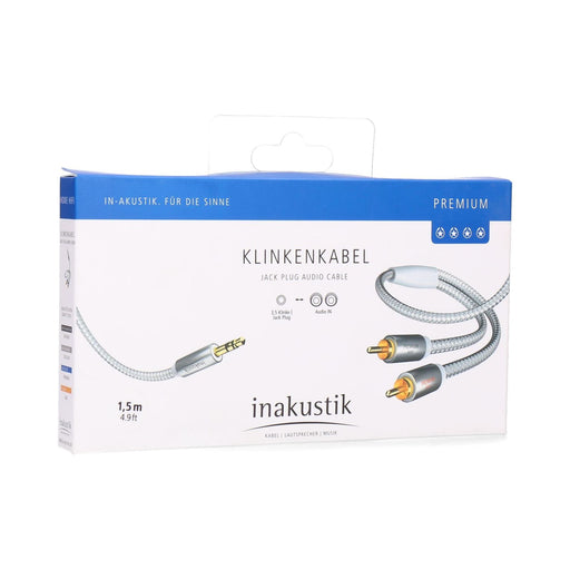 Produktbild Ohne Kategorie - in-akustik Audio-Kabel 1,5 m 3.5mm 2 x RCA Weiß