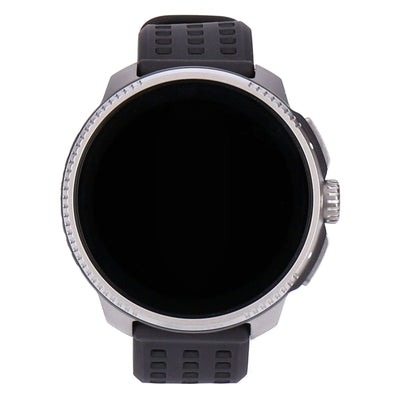 Race GPS-Sportuhr Outdoor-Smartwatch Silikonarmband Titanium Charcoal