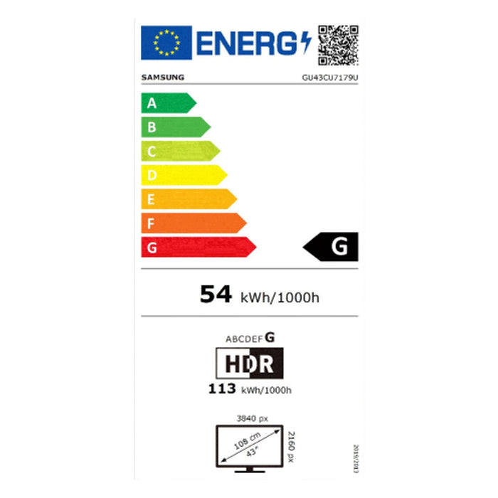 Samsung GU43CU7179U Smart-TV 43 Zoll