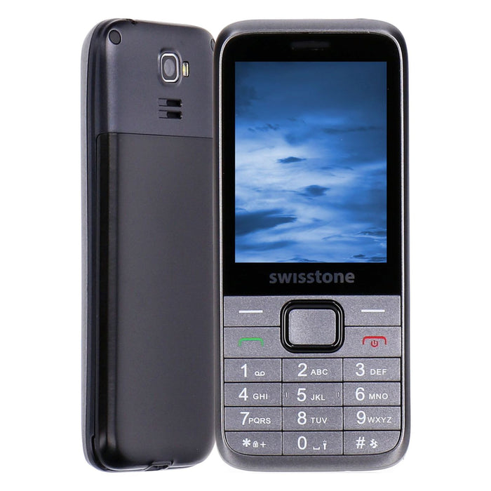 Swisstone SC 560 GSM Mobiltelefon Tastenhandy Dual-Sim grau