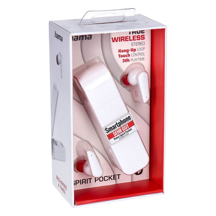 Hama Spirit Pocket True Wireless Bluetooth In-Ear Kopfhörer Weiß