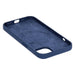 Apple iPhone 15 Silikon Case mit Magsafe Sturmblau