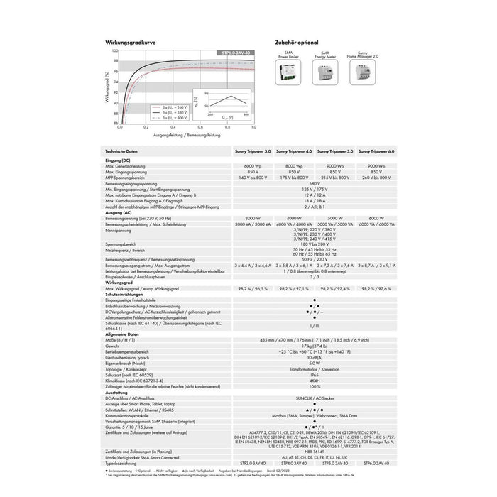 SMA Sunny Tripower 6.0 - STP6.0-3AV-40