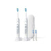 Philips Sonicare HX9611/19 ExpertClean 7300 Elektrische Zahnbürste 2er-Set Weiß/Silber