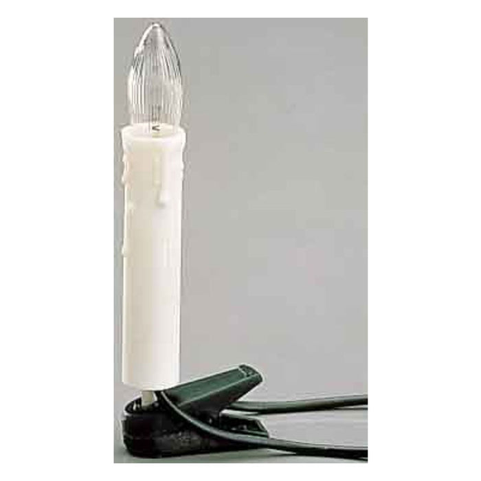 Hellum Riffelkerzenkette mit 16 Kerzen 611618 Weiß