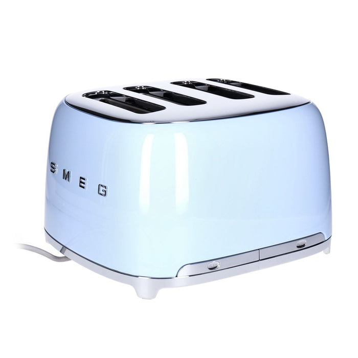 Smeg TSF03PBEU 4-Schlitz-Toaster 50's Retro Style 2000 W pastellblau