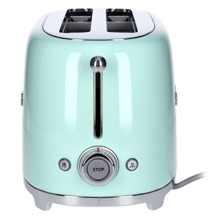 Smeg TSF02PGEU 2-Langschlitz-Toaster 50's Retro Style für 4 Scheiben 1500 W pastellgrün