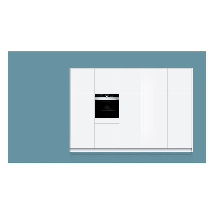 Siemens iQ700 HB676G1S6S Backofen 71 l Schwarz, E