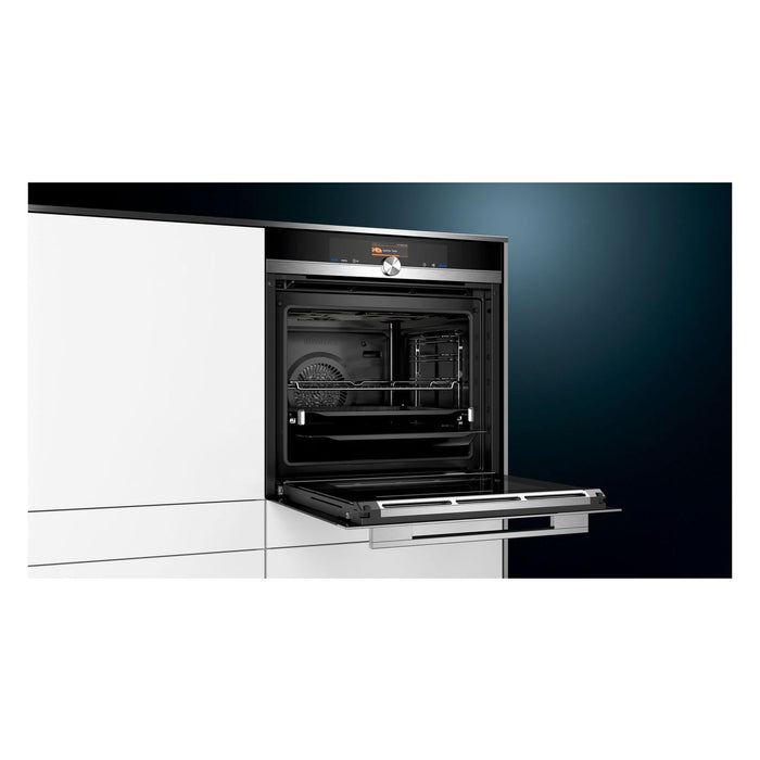 Siemens iQ700 HB676G1S6S Backofen 71 l Schwarz, E