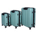 TP 3tlg. ABS Hartschalen Kofferset grün Erweiterungsfunktion und TSA- Zahlenschloss