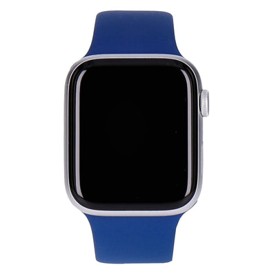 Watch SE 2 44mm GPS Silber Aluminiumgehäuse mit Sportarmband Sturmblau M/L
