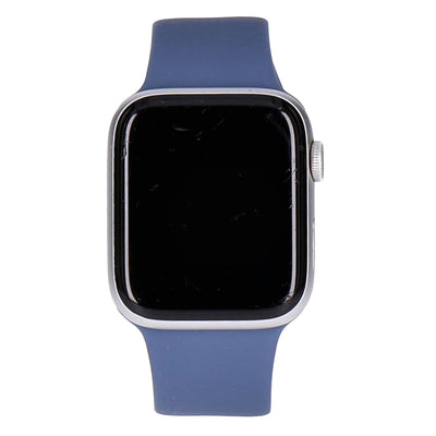 Watch SE 2 44mm GPS Silber Aluminiumgehäuse mit Sportarmband Sturmblau M/L