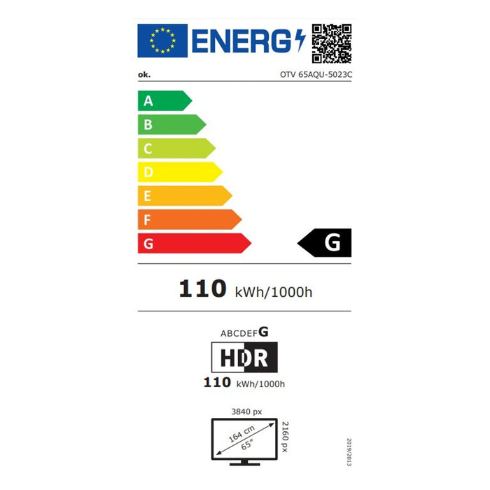OK. OTV 65AQU-5023C QLED UHD TV 65 Zoll QLED 4K SMART TV