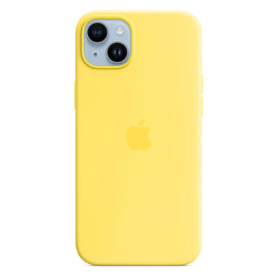 Silikon Case mit MagSafe für iPhone 14 Plus Kanariengelb