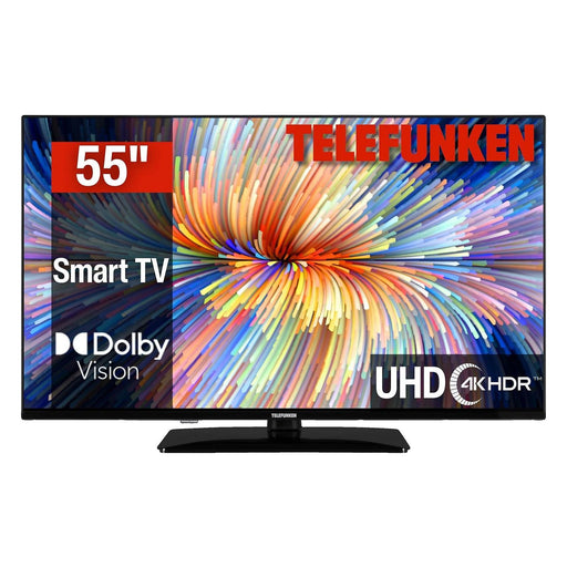 Produktbild LED-Fernseher - TELEFUNKEN D55U750R1CW LED 55 Zoll UHD 4K SMART TV Linux