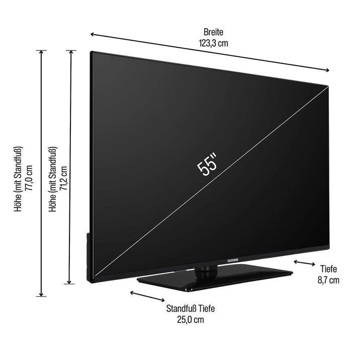 TELEFUNKEN D55U750R1CW LED 55 Zoll UHD 4K SMART TV Linux