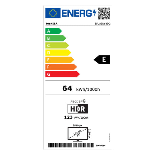 Produktbild LED-Fernseher - Toshiba 55 UA 3 D 63 DG DLED 55 Zoll UHD 4K Android TV