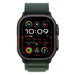 Apple Watch Ultra 2 49mm GPS + 4G Titangehäuse Schwarz Alpine Loop Dunkelgrün M, Gehäuse Schwarz