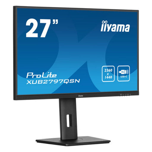 Produktbild LED-Monitor - iiyama Prolite XUB2797QSN LED-Monitor 27 Zoll WQHD 2560 x 1440 Pixel HDMI DP USB RJ45 Schwarz