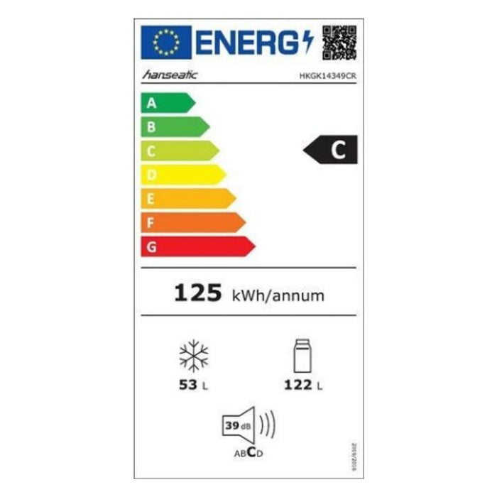 Hanseatic Kühl Gefrierkombination HKGK14349CR Obst Gemüse Fach