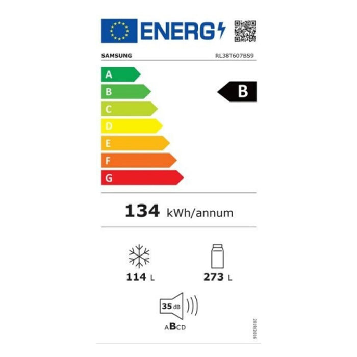 Samsung Kühl Gefrierkombination RL38T607BS9 Edelstahl Look