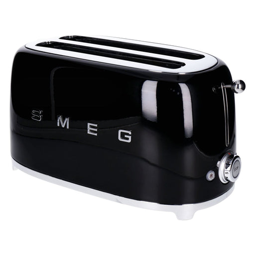 Produktbild Ohne Kategorie - Smeg TSF02BLEU 2-Langschlitz-Toaster 50's Retro Style für 4 Scheiben 1500 W schwarz