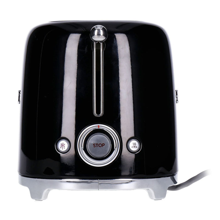 Smeg TSF02BLEU 2-Langschlitz-Toaster 50's Retro Style für 4 Scheiben 1500 W schwarz