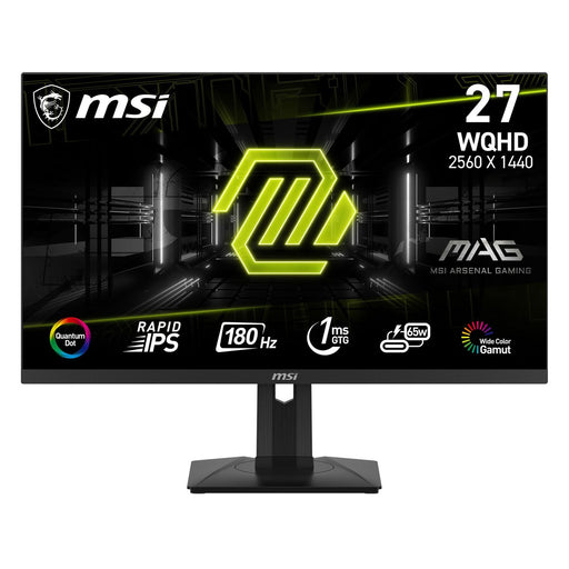 Produktbild Gaming-Monitor - MSI MAG 274QRFDE QD E2 Gaming Monitor 27 Zoll WQHD 2560 x 1440 Pixel HDMI DP USB Schwarz