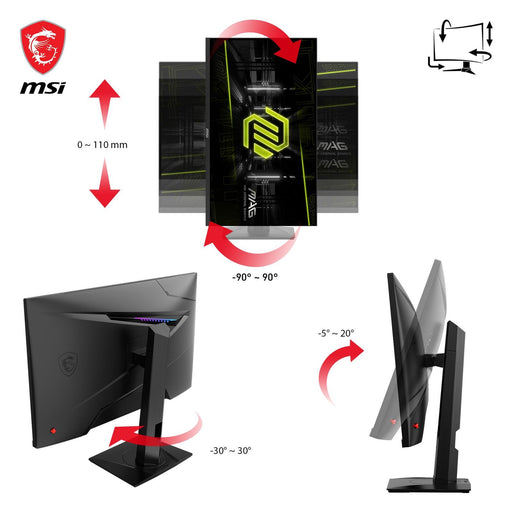 Produktbild Gaming-Monitor - MSI MAG 274QRFDE QD E2 Gaming Monitor 27 Zoll WQHD 2560 x 1440 Pixel HDMI DP USB Schwarz