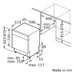 Bosch SMU4EVS08E Serie 4 Geschirrspüler mit Unterbaumöglichkeit