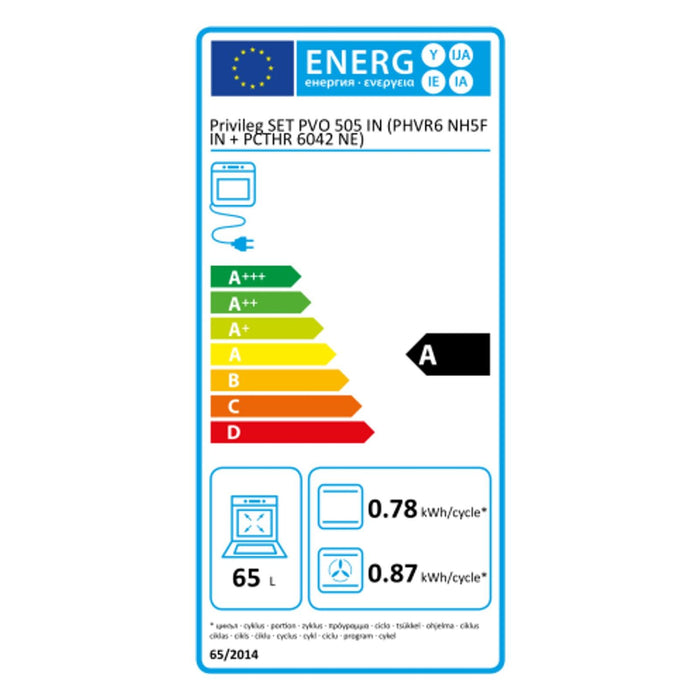 Privileg Elektro-Herd-Set SET PVO 505 IN Hydrolyse