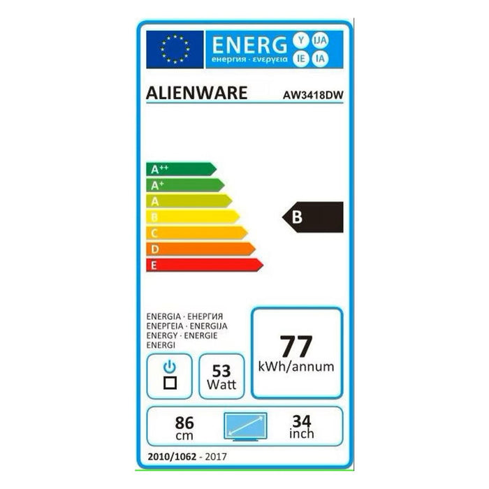 Alienware AW3418DW Computerbildschirm 86,7 cm 3440 x 1440 Pixel UltraWide Quad HD LCD Schwarz