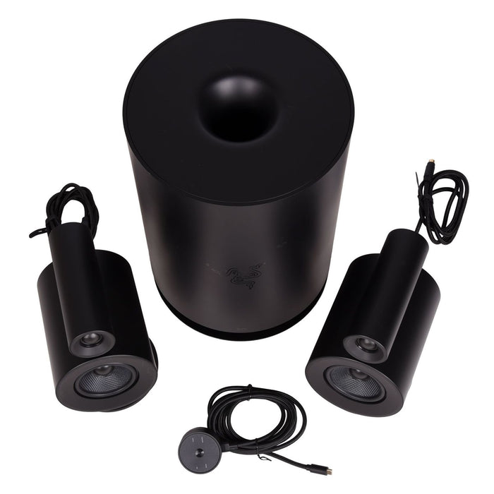 Razer Nommo Pro 2.1 Kanal Virtual Surround Premium Lautsprecher System App-Steuerung Schwarz