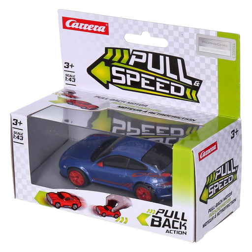 Produktbild Spielzeug-Rennwagen - Carrera Pull and Speed Mixed Cars farblich sortiert Porsche Blau