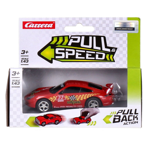 Produktbild Spielzeug-Auto - Carrera Pull and Speed Mixed Cars farblich sortiert Porsche GT3 Rot
