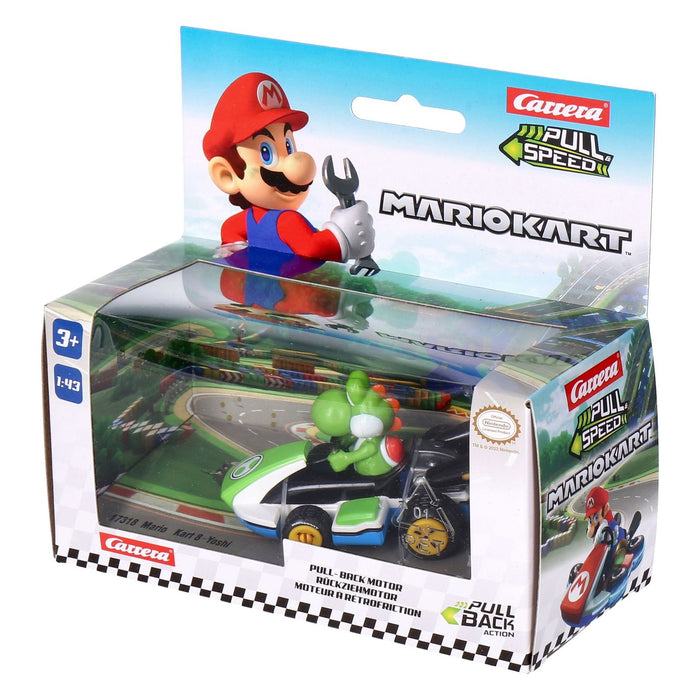 Carrera-Toys Pull and Speed Mario Kart 1:43 farblich sortiert Yoshi