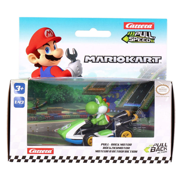 Carrera-Toys Pull and Speed Mario Kart 1:43 farblich sortiert Yoshi